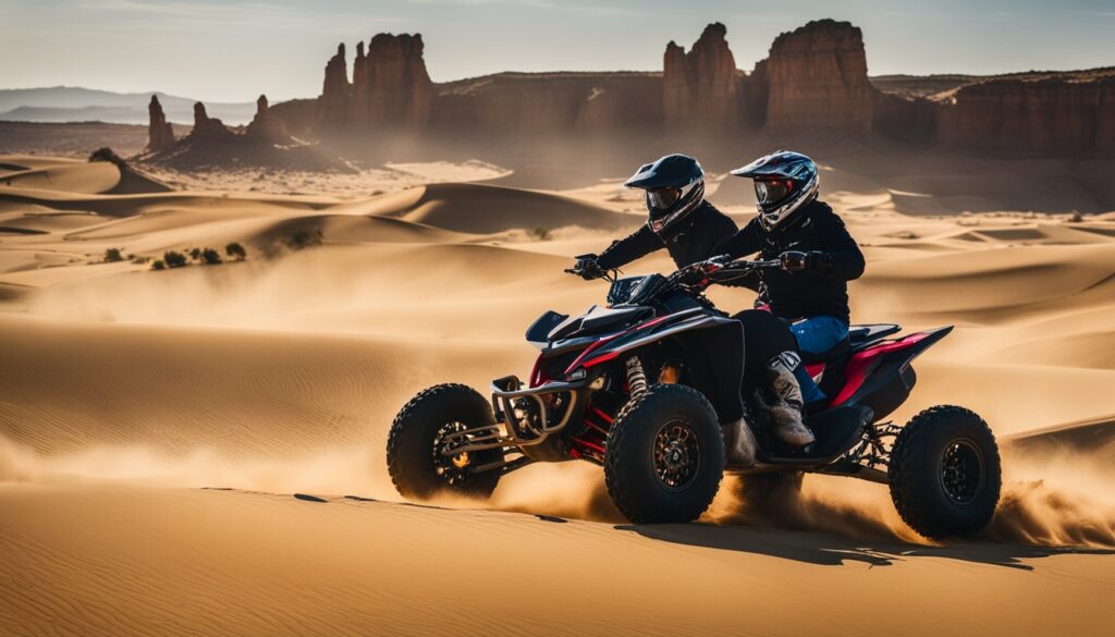 Quad Biking in the Desert