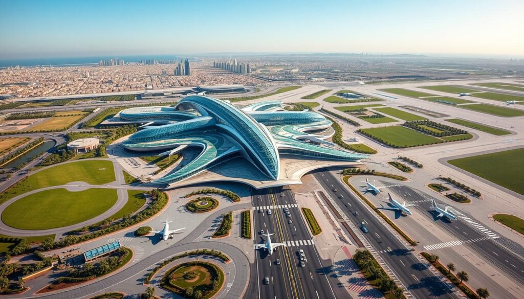 Dubai New Airport overview