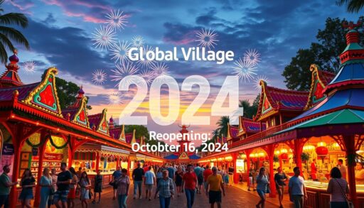 Global Village reopening date