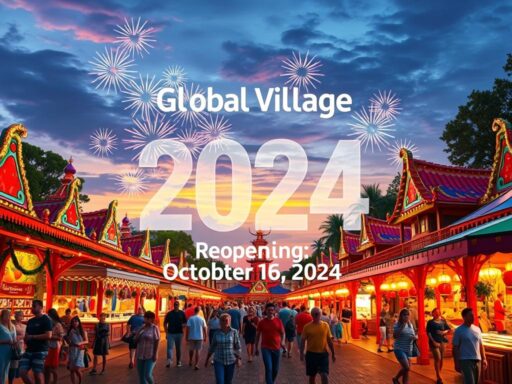 Global Village reopening date