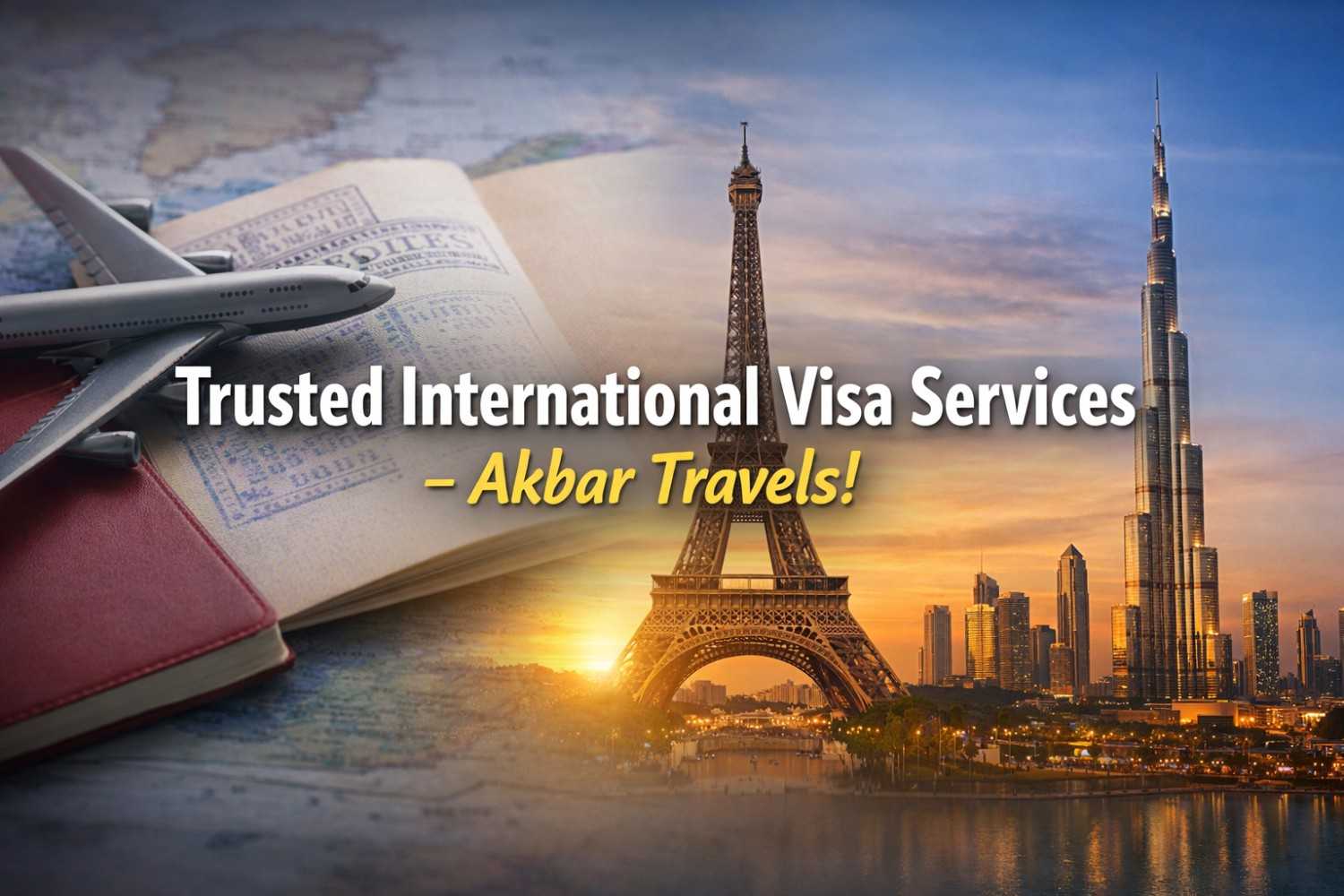 Trusted International Visa Services-Akbar Travels!