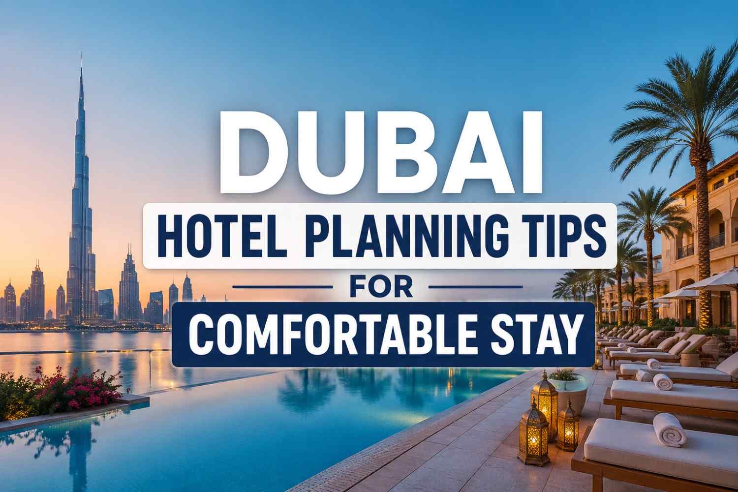 Dubai Hotel Planning Tips for Comfortable Stay